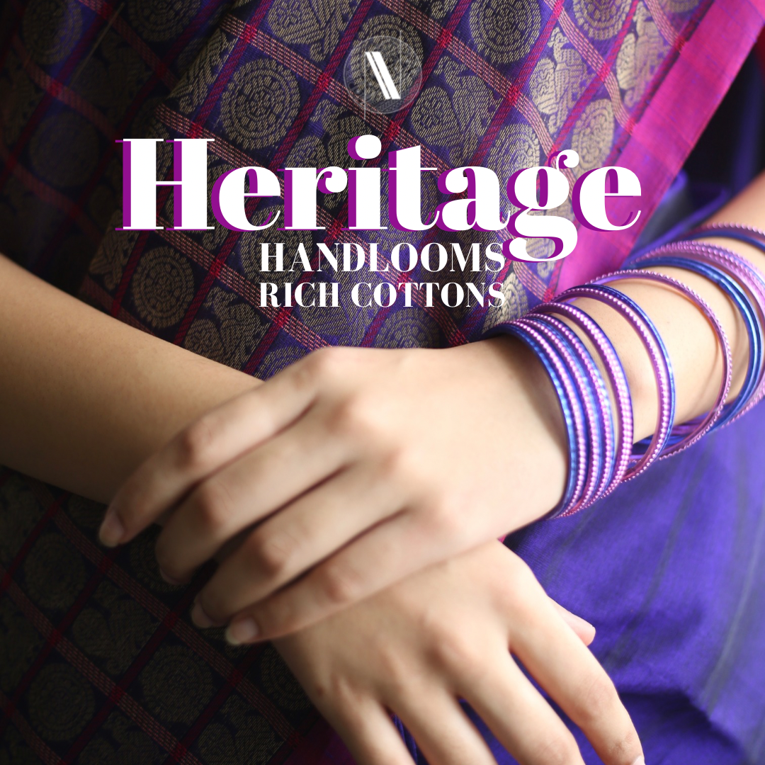 Home of Vintage Handloom 1000 Butta Silk Sarees!