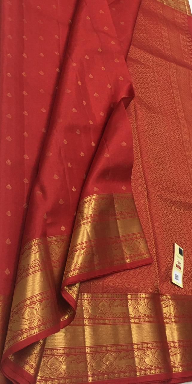 Soft Silk |Thilagam butta x yahzli border| Brick red