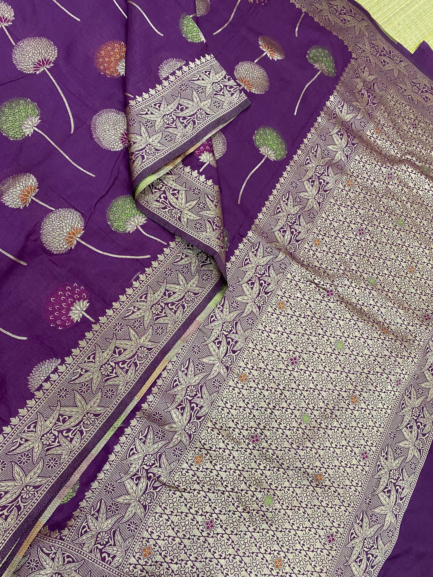 Banarasi | Violet | Floral X Meena Motif