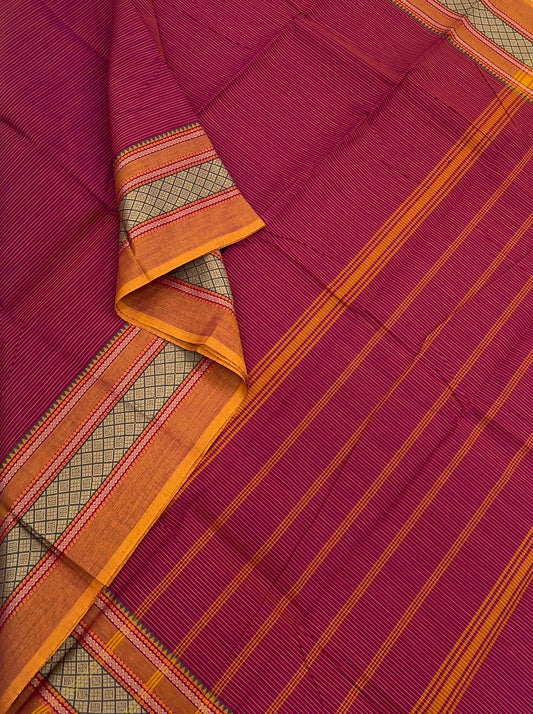 Kanchi cotton|pink x orange | threads