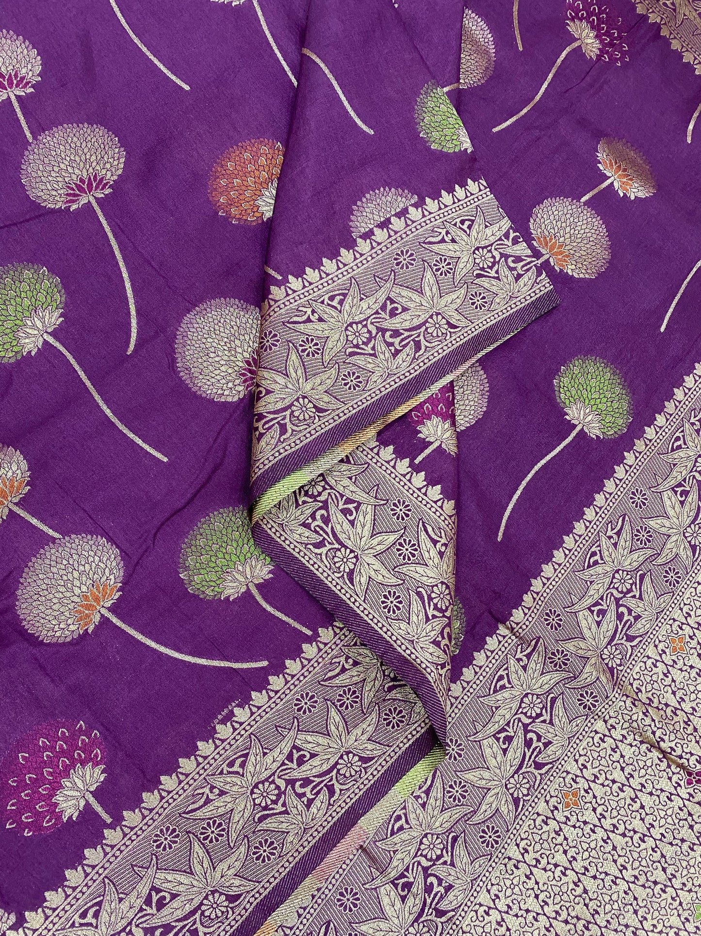 Banarasi | Violet | Floral X Meena Motif