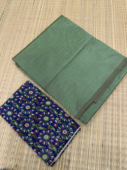 Plain soft cotton | KALAMKARI x Teal