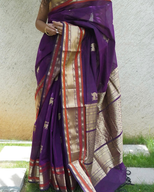 Heritage handloom silk cotton